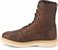 Side view of Justin Original Work Boots Mens Axe Tan Wedge